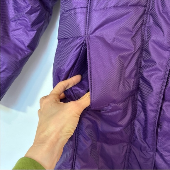 Kids' Long Purple Puffer Coat with Faux Fur Trim by Carter's - Picture 4 of 9